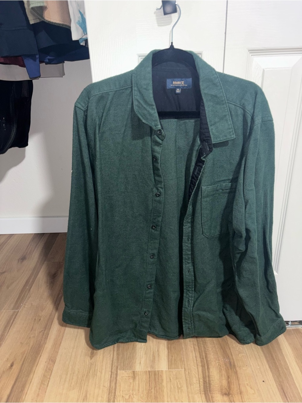 Roark Forest Green Lightweight Button-Up Shirt Jacket